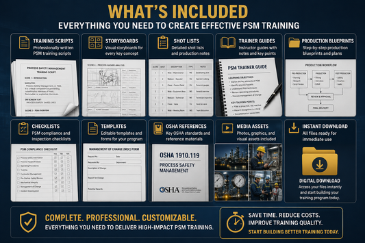 OSHA Process Safety Management (PSM) Training Media & Script Vault