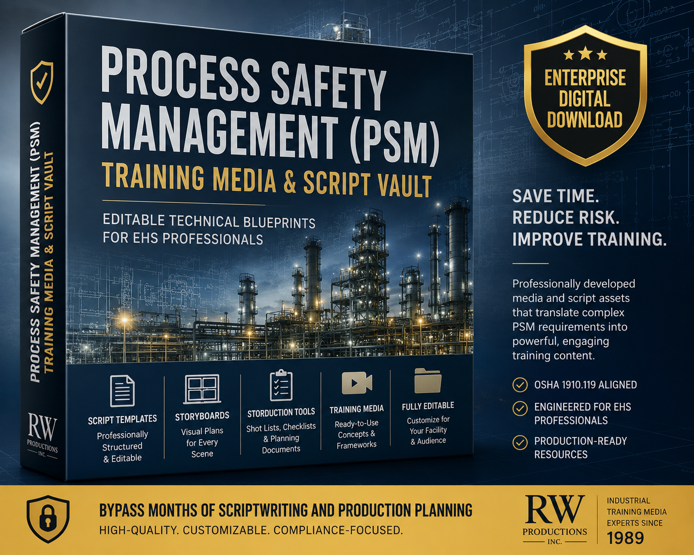 OSHA Process Safety Management (PSM) Training Media & Script Vault